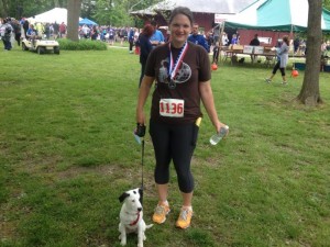 Post-race pic with my puppy